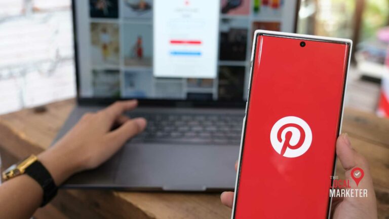 Image of Pinterest on a smart phone